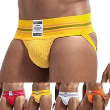 Mens Soft-Jock Strap Athletic Supporter Classic Style Sport Underwear Jockstrap