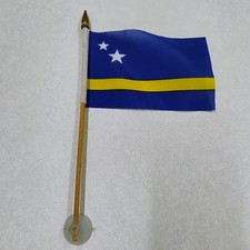 Curacao Flag Small 4z x 6 Desk Table Flag wit...