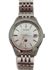 Citizen AQ4100-57A Stainless Steel 37mm Silver Dial Quartz Wristwatch #2nW7491