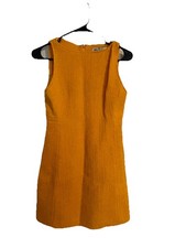 Zara Textured Orange Mini Dress - MSRP $60 US XS - New With Tag
