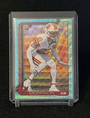 Topps 2025 Topps Chrome Benjamin Morrison RC Teal Refractor /299 #355 Bucs