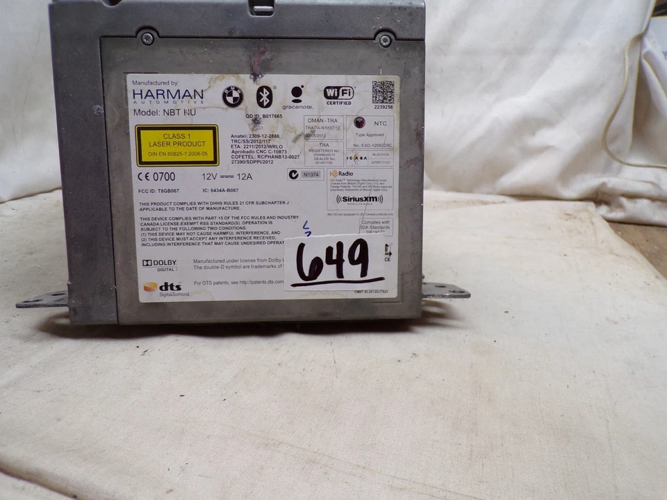 Radio CD BMW M3 M4 12 13 14 15 con navegación GPS 65129327320 B649 Foto 4 de 4