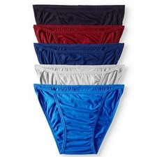 NEW JOCKEY LIFE Men's 5 PACK STRING BIKINI BRIEFS LARGE 24/7 Discontinued