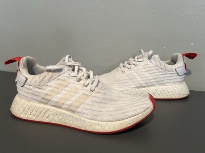 Adidas Nmd R2 Primeknit White Core Red Adidas NMD R2 Primeknit - Main Image