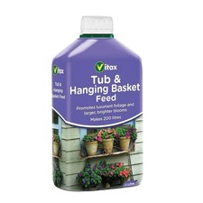 Vitax Tub & Hanging Basket Liquid Feed 1L Boost Blooms with Essential Nutrients 9.49 per litre