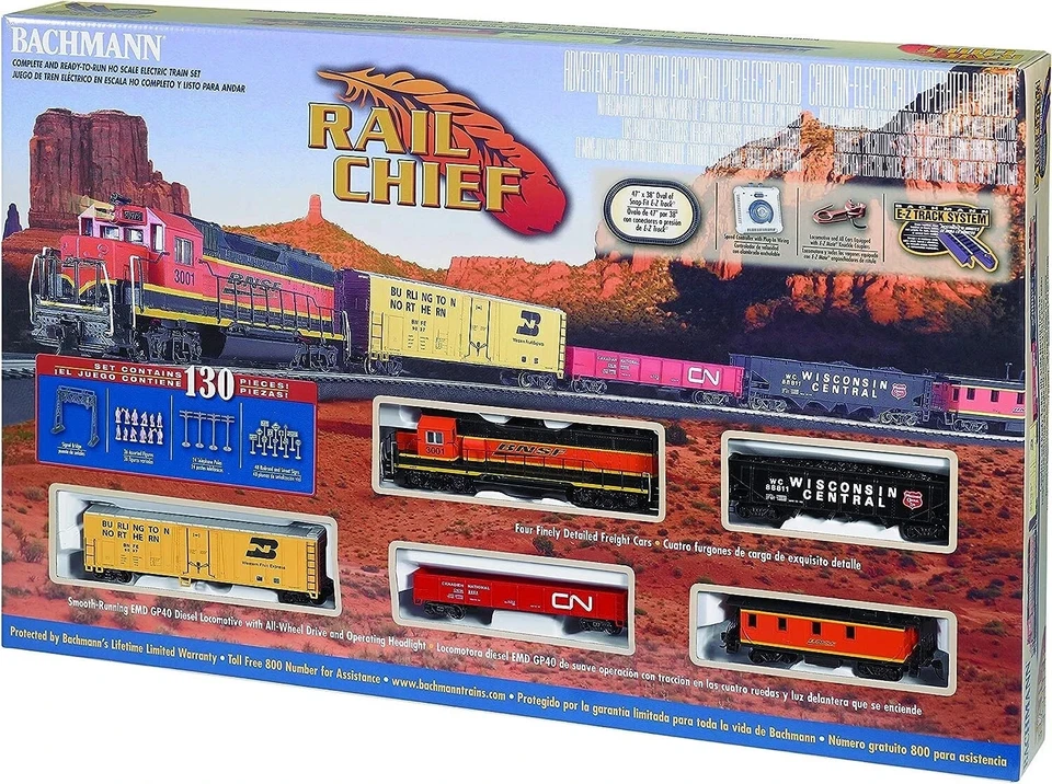 Juego de trenes eléctricos Bachmann de 130 piezas Foto 3 de 4