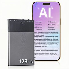 128GB AI Voice Recorder, Note Voice Recorder - Transcribe  Summarize, AI Noi...