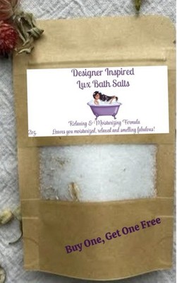 BUY 1 GET 1 FREE 2oz. LUXE BATH SALTS OVER 500 SCENTS AVAILABLE