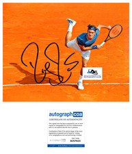 ROGER FEDERER AUTOGRAPH SIGNED 8x10 PHOTO TENNIS US OPEN FRENCH OPEN ACOA