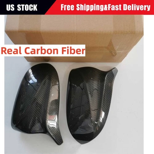 For 2019-2022 2023 BMW X3 G01 X4 G02 X5 G05 Real Carbon Fiber Mirror Cover Caps