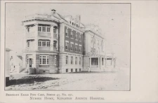 Brooklyn Eagle: #251 - Nurses Home Kingston Avenue Hospital vintage NYC Postcard