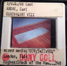 Carl Andre "Equivalent VIII" Minimalism Sculpture 35mm Art Slide