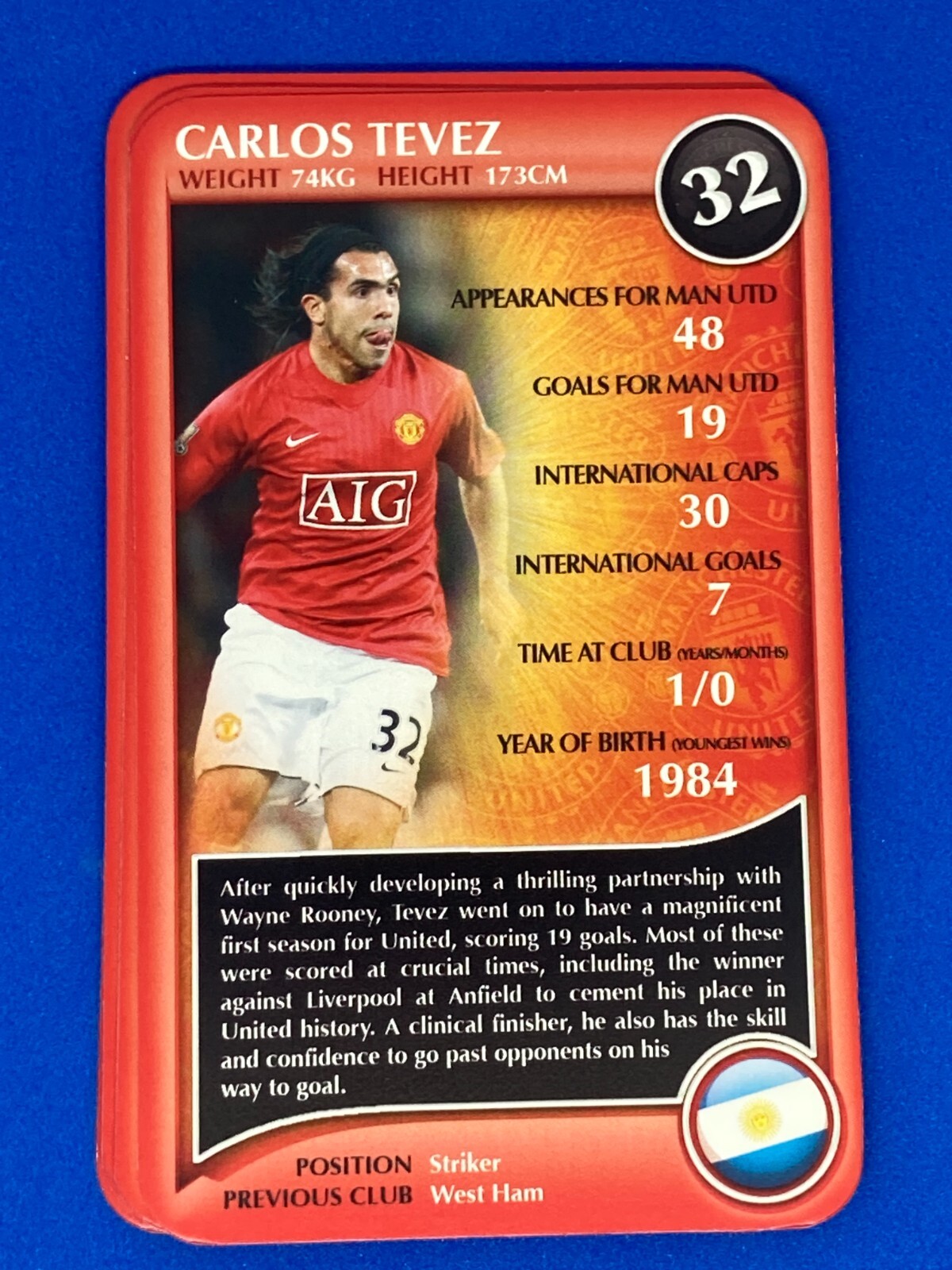 Manchester United Top Trumps 2009 Football Trading Cards Pick Your Own