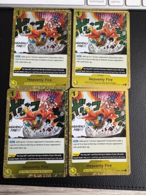 OP04-117 Heavenly Fire R One Piece Kingdoms Of Intrigue Englisch Spielset X4