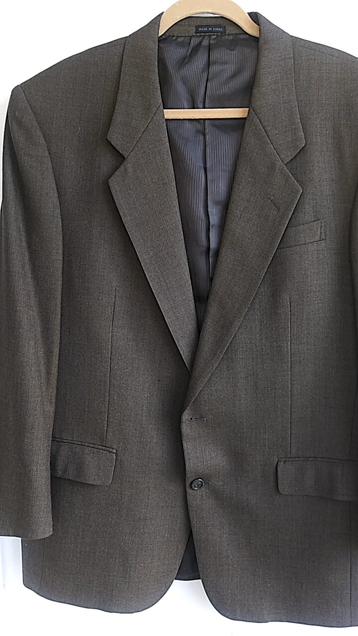 Tessuti LaneRossi Men's 2 Button Brown Blazer Sport C… Gem