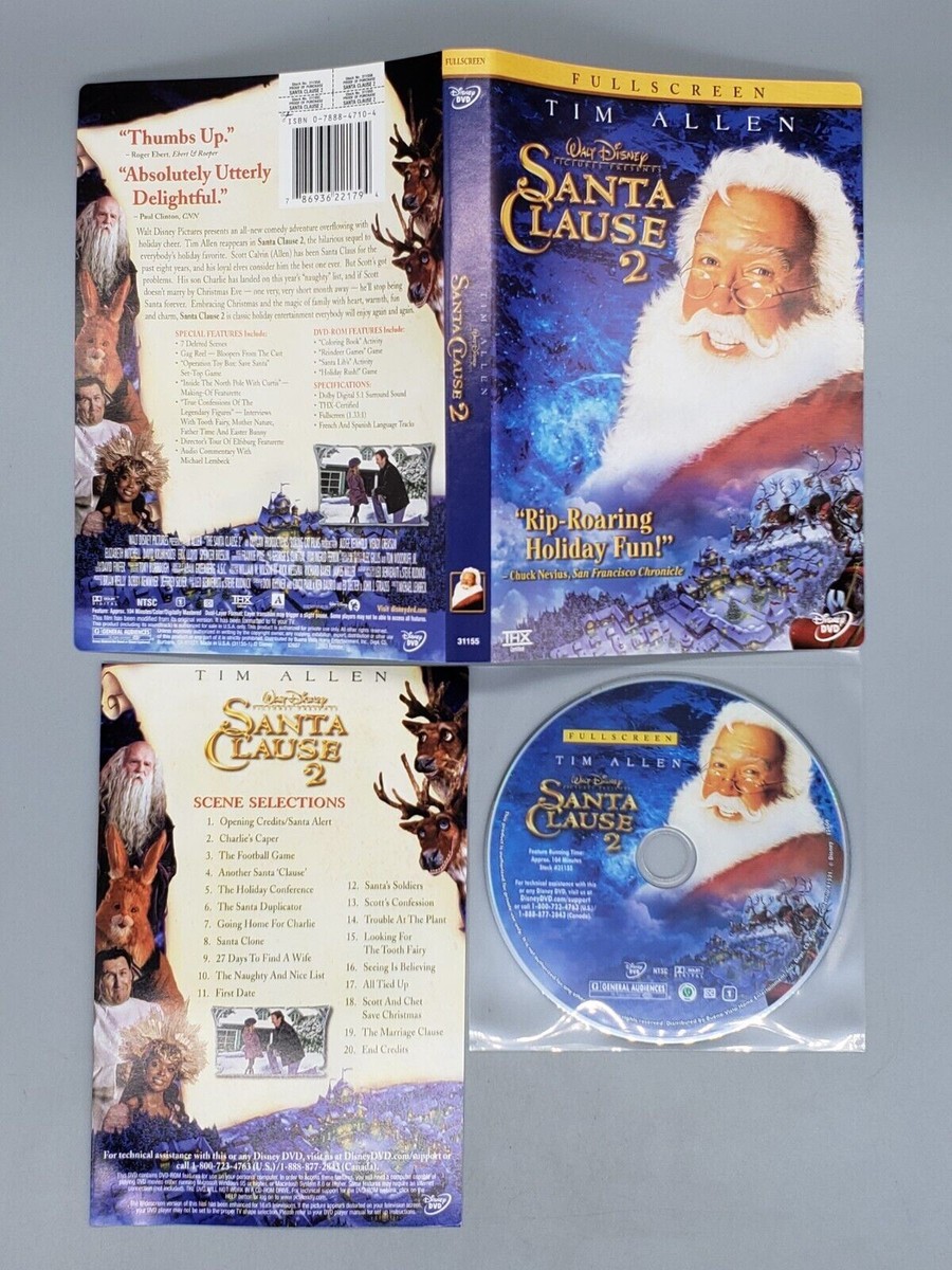 The Santa Clause (DVD, 2003) No Case No Tracking 786936221794|