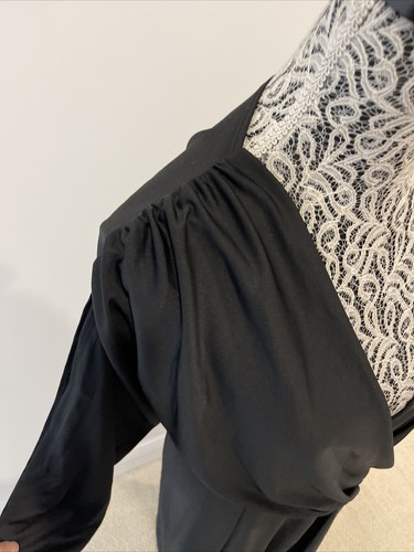 Koh Koh Semi Formal Plus 4XL Black Party Gown Short Sleeve Dress - Picture 5 of 9