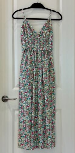 New J. Crew V-neck Smocked-waist Dress in Liberty® Fabric (size 00) MSRP $248.00 - Picture 3 of 10