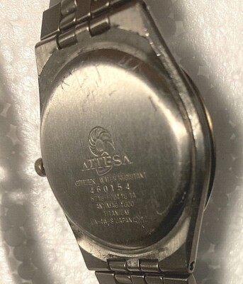 Vintage Citizen Attesa Titanium Quartz Analog Water Resistant