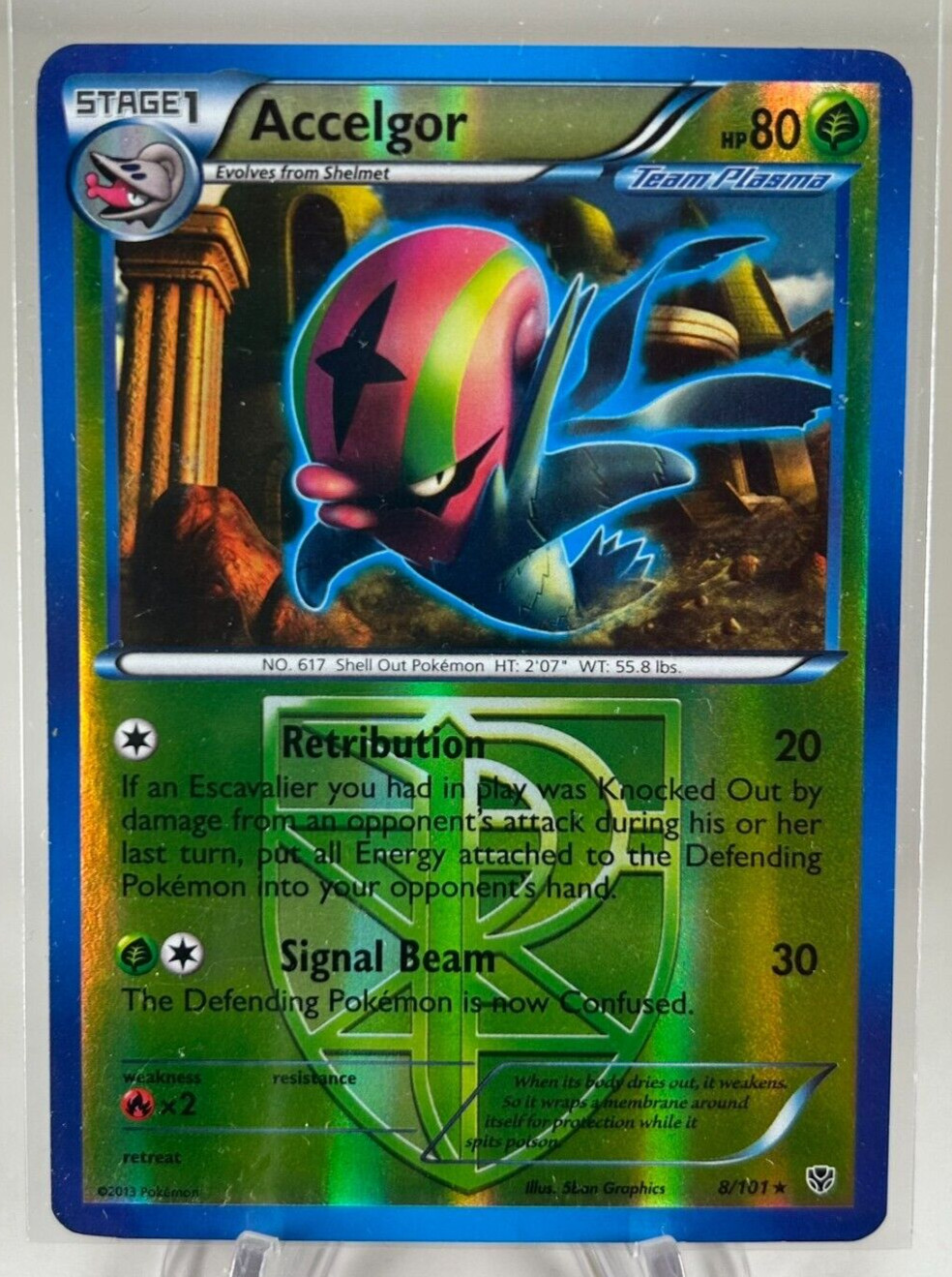 ACCELGOR REVERSE HOLO 8/101 PLASMA BLAST LP