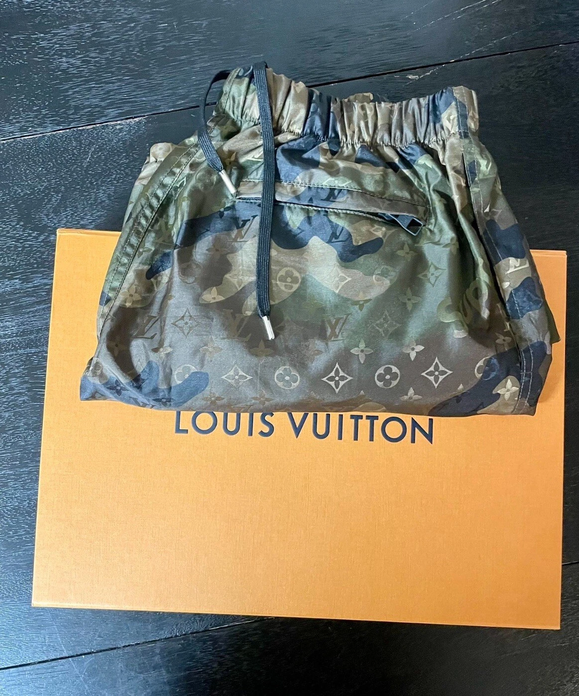 LOUIS VUITTON x SUPREME Pantalon 38 Cargo Jogger Track Camouflage
