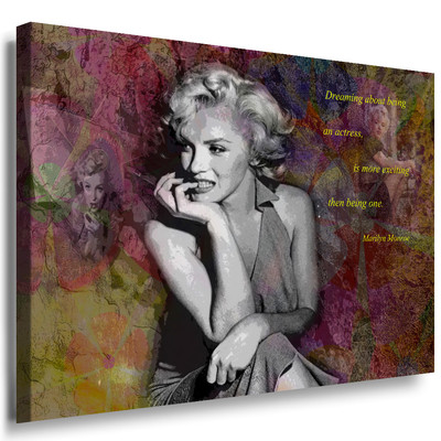 Julia-Art / Leinwand-Bild Marilyn Monroe Schauspielerin Leinwanddruck Top