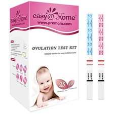 Easy Home Ovulation Pregnancy Test Strips Kit: 25 Ovulation Strips and 10 P...