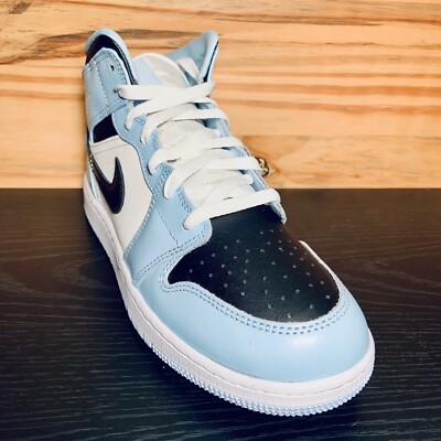 Nike Air Jordan 1 Mid UNC Ice Blue GS Women's Size 8 NEW 6.5