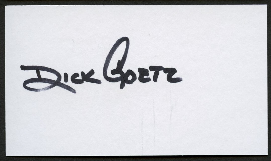 スポーツ選手 THE warroar message autograph Dick Goetz signed autograph Chairman Texas Wounded Warrior