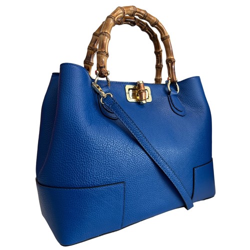 Modarno Borsa Donna in Vera Pelle con manici in vero bambù Made in Italy - Picture 73 of 74