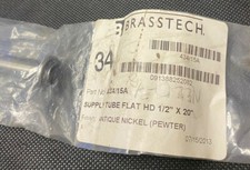 BRASSTECH 434/15A Supply Tube Flat HD 1/2'' x 20''
