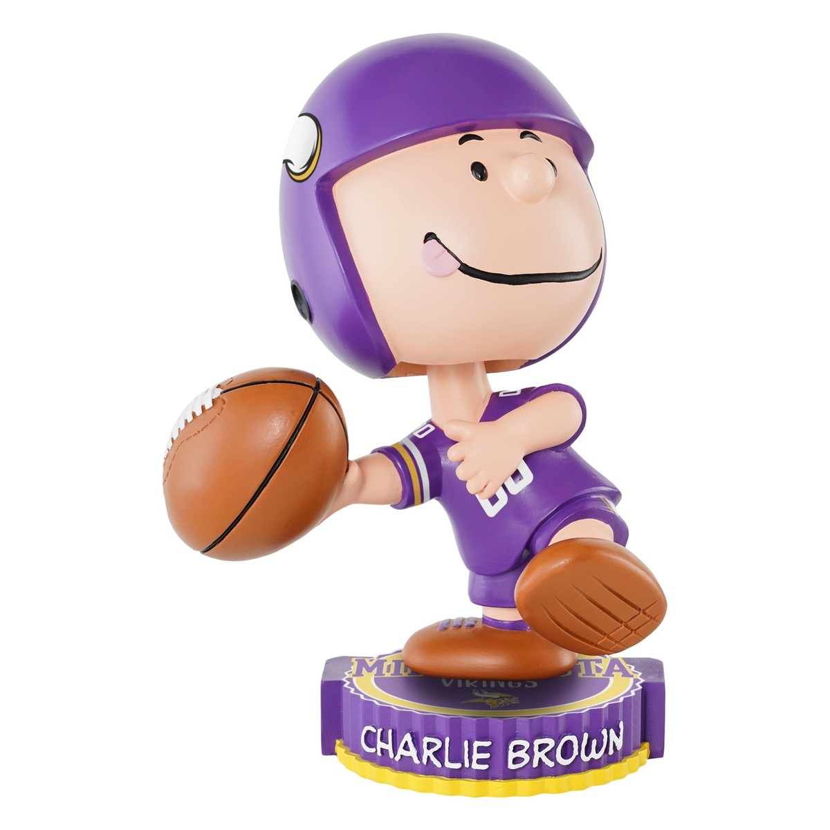 Charlie Brown Minnesota Vikings Peanuts Bighead Bobblehead NFL