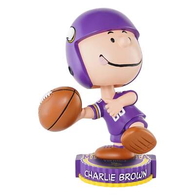 Charlie Brown Minnesota Vikings Peanuts Bighead Bobblehead NFL