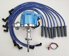 Mopar 318 340 360 Hei Distributor Blue 8.5mm Spark Plug Wires Dodge Chrysler