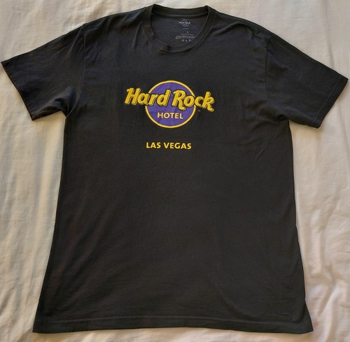 HARD ROCK HOTEL LAS VEGAS BLACK MENS LARGE T SHIRT OFFICIAL MERCH