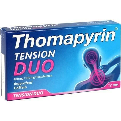 SANOFI-AVENTIS DEUTSCHLAND GMBH THOMAPYRIN TENSION DUO 400 mg/100 mg Filmtabletten 12 St PZN 12551047