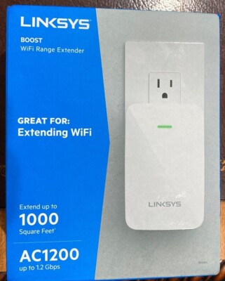 Linksys  AC1200 Dual-Band Boost WiFi Range Extender - White RE6350 