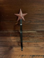 Burgundy Star Metal Wrought Iron Large Hook