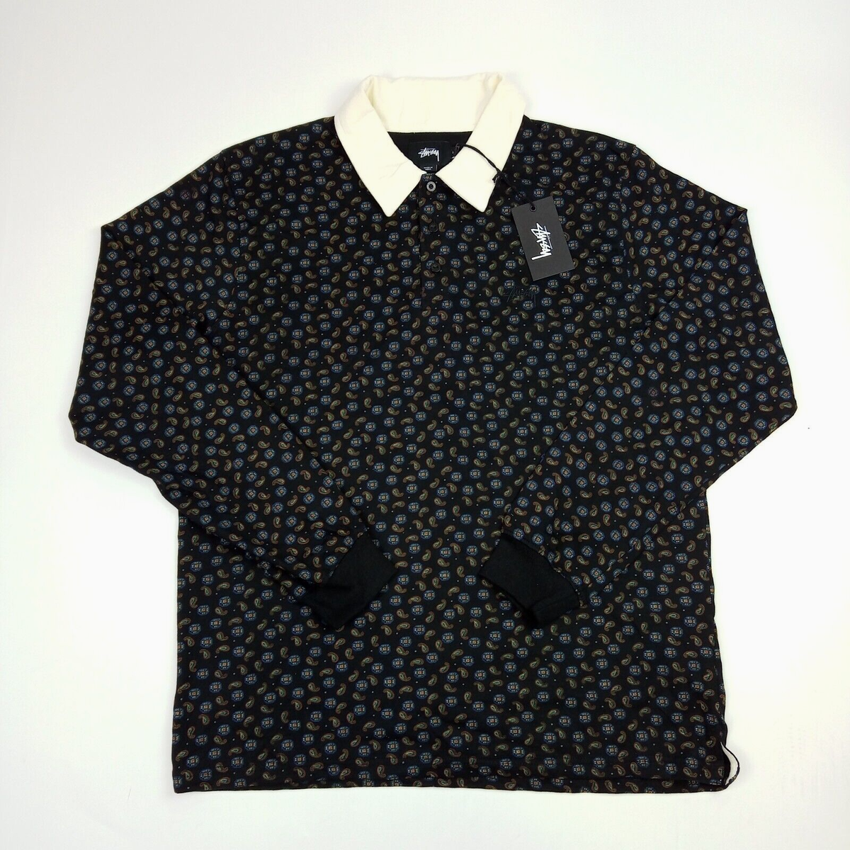 Stüssy Paisley Rugby Long Sleeve, Multiple Sizes Available | eBay
