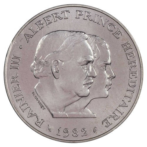 Monaco - 100 francs 1982 ESSAI Rainier III argent scellé FDC - KM.E75 GadMC.163