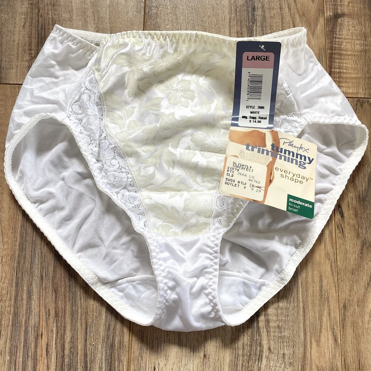 PLAYTEX 2 PACK HIGH LEG PANTIES - M - White | MILADYS Playtex UNDERWEAR レディース US サイズ: Medium カラー: ホワイト