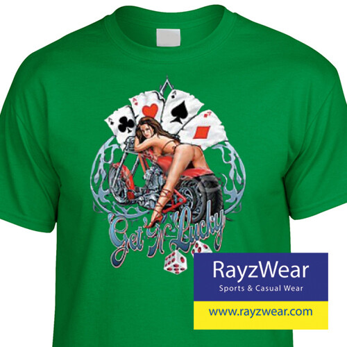 Get N Lucky Biker T-Shirt - Picture 9 of 10