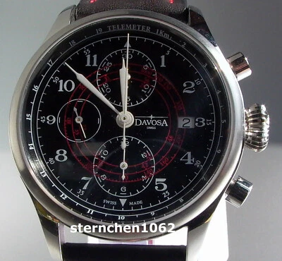 Davosa * Herrenuhr * Vintage Rallye Pilot * Ref. 161.008.56 * Automatik - Bild 1 von 4