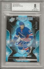 2019-20 SPX AUTOGRAPHS #65 ADAM FOX, 110/299, BGS 8