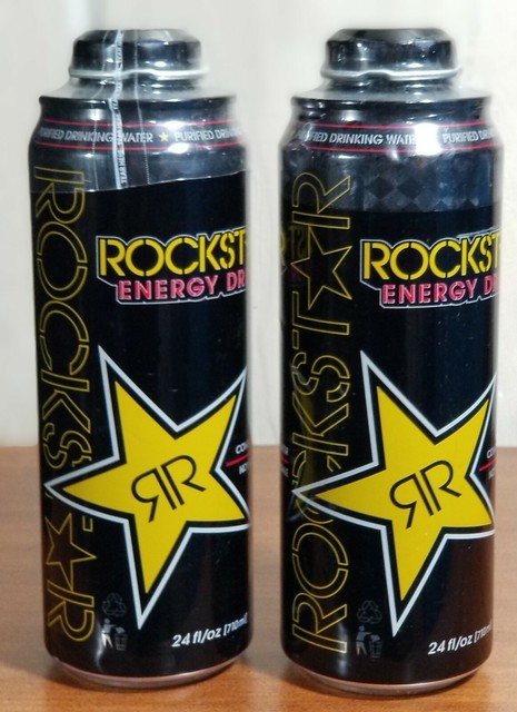 Rockstar Energy Purified Drinking Water 24oz Full Unopened Can Sealed 2 NOTE EBay