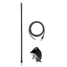 Firestik LG4-M2-B 4' No Ground Plane Tuneable Tip CB Radio Antenna Kit Black 