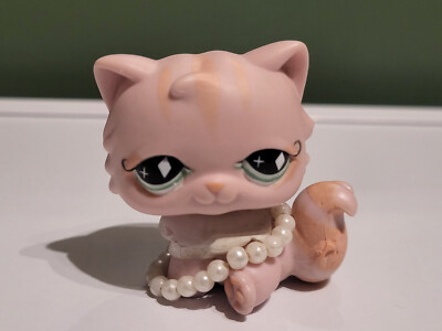 Littlest Pet Shop #2465 – Chat Persan Authentique HASBRO (original, D'occasion)