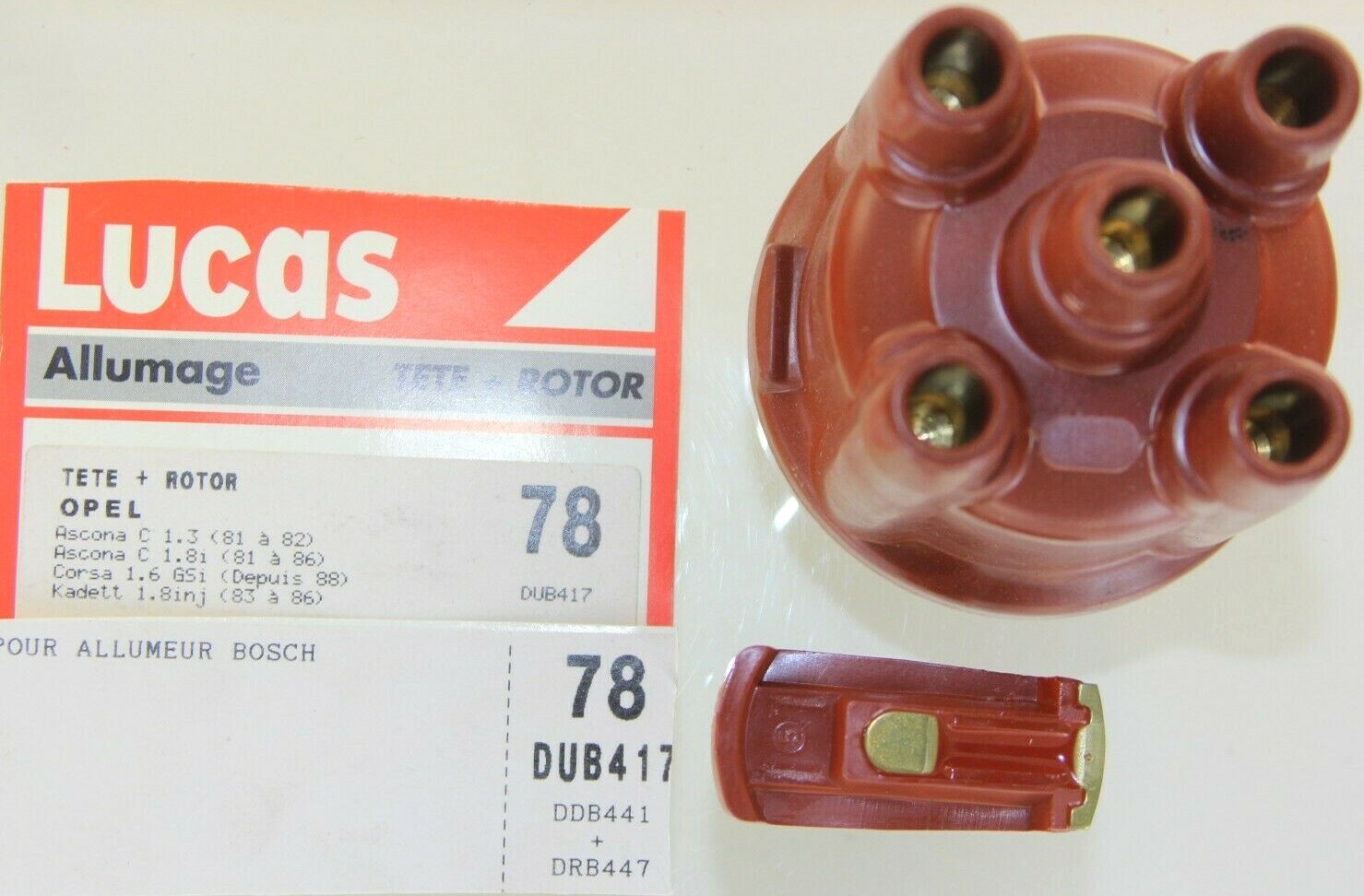 Tête rotor allumeur Bosch Lucas Opel Ascona C Corsa Kadett 1.8 inj