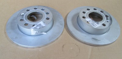 NEW GENUINE VW GOLF SCIROCCO CADDY REAR BRAKE DISCS PAIR 1K0615601AC 1K0615601AJ