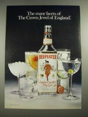 1982 Beefeater Gin Ad - The Many Facets of the Crown Jewel of England